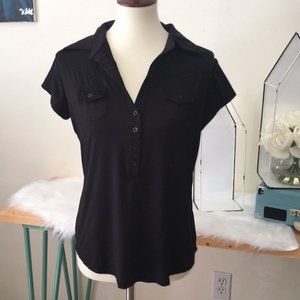 Susie Rose Black‎ Top - Stretchy - Comfort - XL